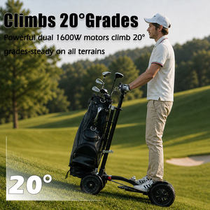 3-in-1 Golf Scooter Cart With Lithium Battery Remote Control Single Seat <b>Foldable</b> Mini Push <b>Trolley</b> 1388 <b>Foldable</b> Design Compact - Product Image 5