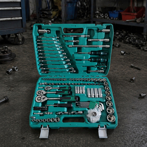 Auto Repair Mechanical 1/4 Inch 1/2 Drive Socket Wrench <b>Set</b> 121 Piece Ratchet <b>Tool</b> <b>Set</b> Hard Case Auto Repair Socket <b>Tool</b> <b>Set</b> - Product Image 3