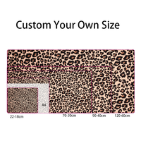 Tapis de souris de jeu XXL personnalisable, motif animaux sauvages, écologique, antidérapant, résistant à l'eau, en caoutchouc, durable