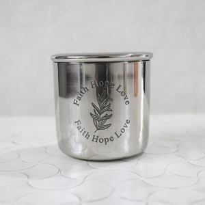 Récipient à bougie en acier inoxydable de 8oz 16oz 20oz Bougeoir décoratif avec logo ou emballage de marque personnalisé de qualité supérieure - Product Image 3