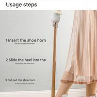 Chausse-pieds magnétique en bois à long manche personnalisable de 50 cm et 75 cm, aide à l'enfilage des chaussures en bois, longue cuillère à chaussures pour les personnes âgées, les femmes et les enfants