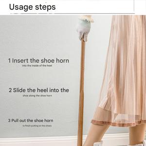 Calzador Magnético de Madera con Mango Largo Personalizable de 50cm 75cm, Ayudante para Calzarse Zapatos, Cuchara para Zapatos Larga para Personas Mayores, Mujeres y Niños - Product Image 6