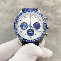 Montre mécanique automatique haut de gamme pour homme, montre-bracelet de luxe en acier inoxydable avec réserve de marche et aiguilles de style plongée
