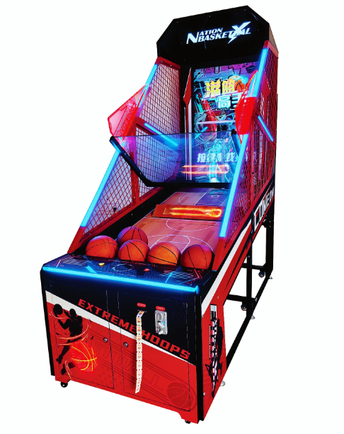 Hot Sale 55 Inch LCD Basketball Coin-Operated Shooting Arcade Game Machine 1 Year Warranty English 1-2 Player City Entertainment