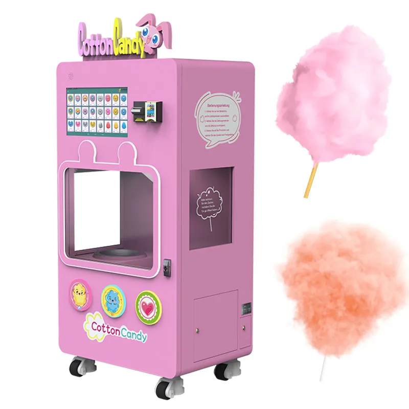 商業用自動洗浄高収量自動販売食品綿菓子機