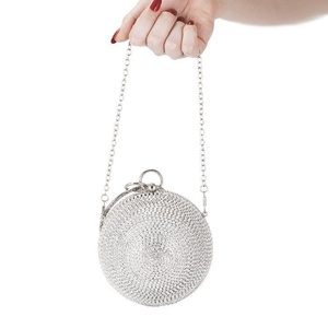 Sac à main de luxe Boshiho pour femme, motif bonbon, pochette ronde à pompon pour soirée, cadeau de mariage et de soirée pour femme - Product Image 4