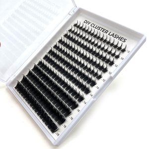 Extensions <span class=keywords><strong>de</strong></span> cils en grappe naturelles et effilées, DIY, avec bande invisible fine - Product Image 4