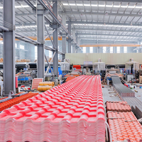 Tuiles de toit en résine synthétique ondulée résistantes à la chaleur, panneaux en plastique ASA 4 couches, fabriqués à la main pour appartements et hôtels - Marque hesu