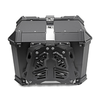 Topcase en alliage pour moto électrique, coffre de rangement en aluminium pour casque de moto
