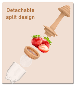 Alimentador <span class=keywords><strong>de</strong></span> Frutas Frescas para Bebés Recién Nacidos, Dispensador <span class=keywords><strong>de</strong></span> Alimentos <span class=keywords><strong>de</strong></span> Silicona con Mordedor - Product Image 3