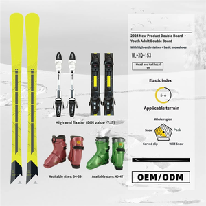 Ensemble <span class=keywords><strong>de</strong></span> <span class=keywords><strong>ski</strong></span> double planche pour collégiens, hommes et femmes, débutants, luge, canne, chaussures <span class=keywords><strong>de</strong></span> neige, snowboard, double planche - Product Image 5