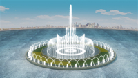 Fuente de Agua Musical y Danzante para Exteriores con Luces en el Centro de la Carretera, Proyecto Optimum Show Landmark Kazajistán