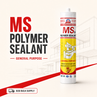 Scellant polymère hybride, adhésif élastique imperméable, résistant aux UV, écologique, pour les joints d'expansion de la construction, les murs-rideaux