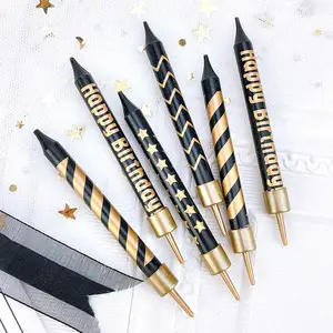 Candele fuochi d'artificio argento compleanno matita vento pois collezione spirale fuochi d'artificio cinesi candela romana