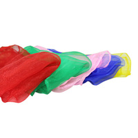 Pañuelo de Seda Transparente Cuadrado para Danza Infantil al por Mayor, Accesorios Musicales para Enseñanza Orff en Guarderías y Espectáculos