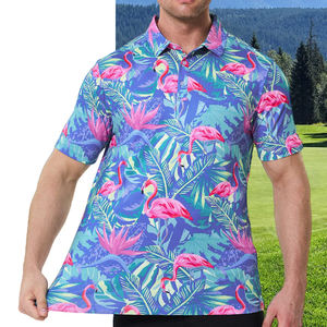 Camisa de manga corta personalizada para hombre Polo Golf secado rápido sublimación sólida impresa poliéster al por mayor Spandex diseño de camuflaje - Product Image 3