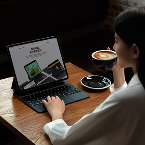 Funda para teclado de la mejor calidad <span class=keywords><strong>Magic</strong></span> F92 promocional para iPad Pro 13 pulgadas M4 PU ABS nuevo producto de larga vida útil al por mayor - Product Image 5