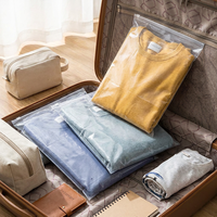 Sac rétractable transparent en PE écologique et recyclable avec fermeture éclair pour l'e-commerce (vêtements et chaussures)