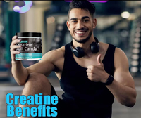 OEM Supplément pré-entraînement Boost Muscle Growth 5000mg Créatine Gummies Max Stregth Créatine Monohydrate Gummy pour hommes