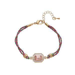 复古欧美跨界不锈钢塔罗牌魅力手链配波西米亚风格锆石镶嵌三叶草礼品 - Product Image 6