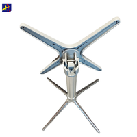 Pieds de table ronds pliants en aluminium Xin Hao modernes, durables, avec panneaux en bois, fabriqués en Chine pour le salon