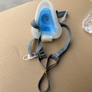 Demi-<span class=keywords><strong>masque</strong></span> à gaz réutilisable pour respirateur chimique avec respirateur de purification d'air alimenté par ventilation - Product Image 3