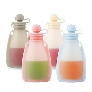 Bolsa Reutilizable de Silicona para Almacenar Alimentos para Bebés, Libre de BPA, Bolsa para Congelar <span class=keywords><strong>Leche</strong></span> <span class=keywords><strong>Materna</strong></span>, para Puré de Frutas, Jugos, Alimentación Infantil - Product Image 1