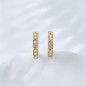 Anillo <span class=keywords><strong>de</strong></span> oro amarillo <span class=keywords><strong>de</strong></span> 18 quilates con diamante <span class=keywords><strong>de</strong></span> laboratorio HPHT, anillo <span class=keywords><strong>de</strong></span> pavé, anillos <span class=keywords><strong>de</strong></span> moissanita, anillo <span class=keywords><strong>de</strong></span> compromiso, anillos finos, anillo abierto chapado en oro para mujer - Product Image 2