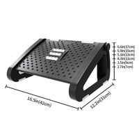 Repose-pieds de massage, repose-pieds inclinable à 3 niveaux, marchepied ergonomique sous le bureau avec nœuds et rouleaux de massage texturés