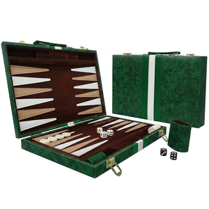 Professional Manufacturer Travel <b>Backgammon</b> Set Detachable Portable Soft Leather <b>Backgammon</b> <b>Board</b> Game with Dice Cups - Product Image 4