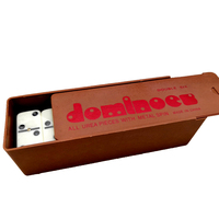 Boîte en plastique de loisirs personnalisée, usine jouets de bricolage, double 6 jeux de dominos