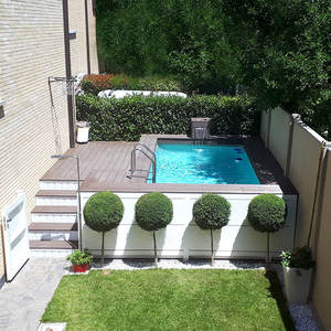 Piscina de fibra de vidrio para niños, tamaño pequeño, para exteriores, sobre el suelo, kit de piscina, lista para enviar - Product Image 3