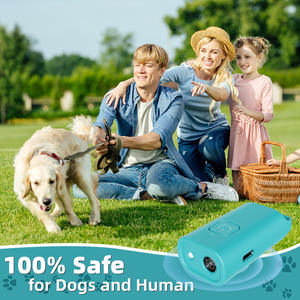 अल्ट्रासोनिक कुत्ता छाल नियंत्रण उपकरण-छोटे मध्यम बड़े कुत्तों के लिए रिचार्जेबल हैंडहेल्ड एंटी बार्किंग ट्रेनर, 50ft रेंज - Product Image 4