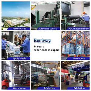 Bestway 56716 Piscinas Desmontables สระว่ายน้ำ,18ft * 9ft * 48in รูปไข่กรอบโลหะสี่เหลี่ยมด้านบนสระว่ายน้ำ - Product Image 4