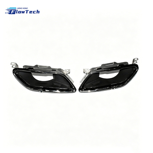ปลายท่อไอเสียสแตนเลสสตีลสีดำเงาประสิทธิภาพสูงสำหรับ BMW 840i G15 G16 2019-2022 แบบสี่เหลี่ยม - Product Image 1