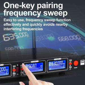 Système de <span class=keywords><strong>Microphone</strong></span> Professionnel DR2400 UHF Sans Fil Revers Conférence Main Diverses Combinaisons Casque-Micro Cravate en Métal - Product Image 4