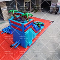 Nouvelle conception de toboggan aquatique gonflable humide et sec commercial pour enfants et adultes
