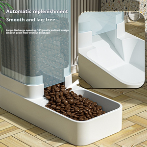 FishPrincess Grande Capacidade Pet Alimentador Automático gato e cão Alimentador e Dispenser De Água Set para Cães Gatos Animais de estimação - Product Image 5
