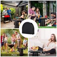 Table de camping télescopique portable en plastique, table de pique-nique/camp pliante, table réglable rétractable