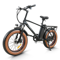 Vélo électrique tout-terrain à pneus larges de 20 pouces, vélo de ville, moteur sans balais 48V 500W, batterie au lithium longue portée, cadre en alliage d'aluminium