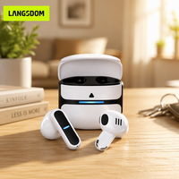 Écouteurs sans fil TWS blancs, écouteurs Bluetooth, casque semi-intra-auriculaire, commande tactile, faible latence pour les jeux et les sports