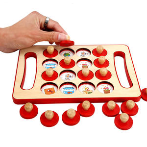 Desarrollo intelectual de madera Montessori para niños, juguetes educativos para edades tempranas, portátil, juego de mesa de memoria matemáticas - Product Image 2