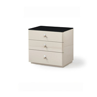 Table de chevet style crème, nouvelle armoire de rangement intelligente de luxe en bois massif pour chambre à coucher