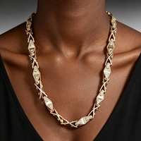 Jxx Belcher cadena al por mayor personalizado collar para mujeres 14K / 24K dorado enlaces cubanos cadenas collar para hombres