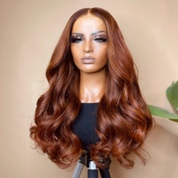 Perruques de cheveux humains ondulés brun Offre Spéciale pour femmes HD dentelle frontale 100% cheveux vierges aspect naturel fournisseur en gros