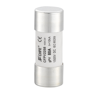 <span class=keywords><strong>CFPV</strong></span> 15-50A 1000-1500V Système solaire Cylindre Fusible en céramique Faible capacité de rupture Matériau en porcelaine - Product Image 3