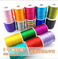 Cordón Sedoso de Macramé para Nudo Chino Hilo Trenzado para Abalorios Manualidades DIY Pulseras Collares Cola de Rata Accesorio de Joyería