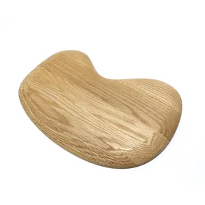 Nuevo diseño en forma de guijarro, madera de roble blanco sólido, cocina, tabla para cortar y servir para frutas, queso, charcutería