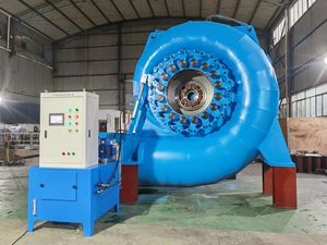 스테인리스 스틸 러너가 있는 워터 헤드 30m 40m 50m 용 프란시스 하이드로 터빈 장치 500kw 및 1200kw - Product Image 3