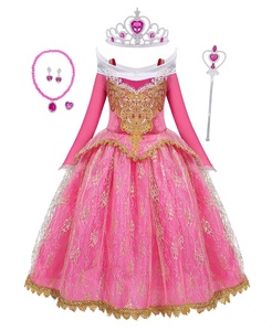 Halloween carnaval Cosplay princesse fille habiller enfants fête <span class=keywords><strong>belle</strong></span> <span class=keywords><strong>au</strong></span> <span class=keywords><strong>bois</strong></span> <span class=keywords><strong>dormant</strong></span> à manches longues Aurora fantaisie princesse robe Costumes - Product Image 3